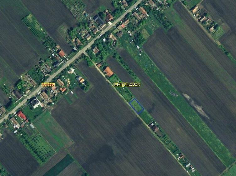 Investitie Teren Intravilan, Loc de casa proiect inclus, Iratosu Arad