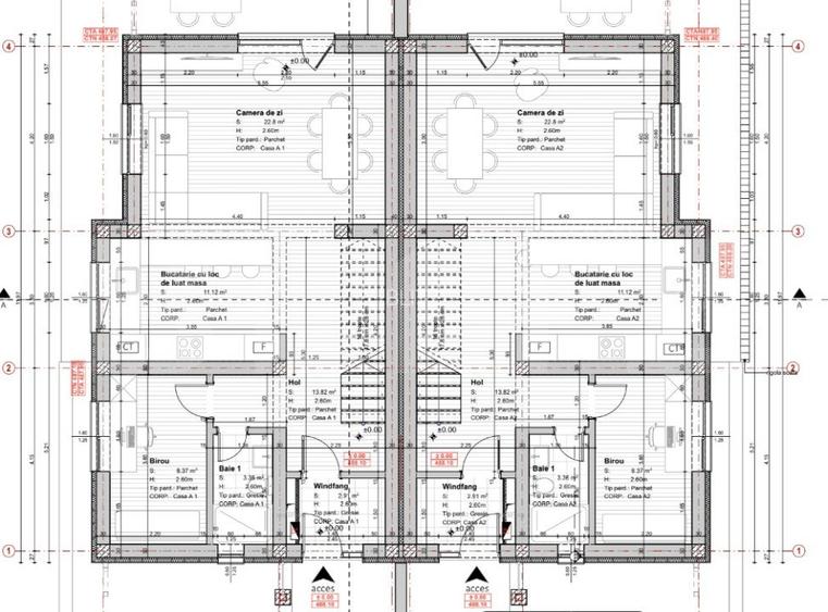 Duplex semifinisat, 120 mp utili, teren 550 mp, Chinteni - 17