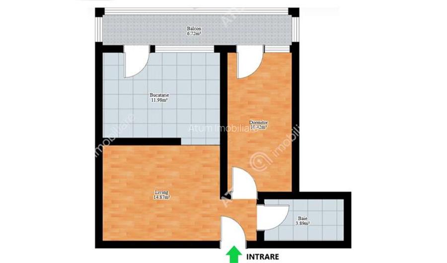 Apartament cu 2 camere si balcon in zona Calea Surii Mici din Sibiu - 4