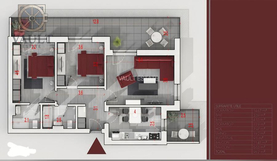 Apartament 3 camere - loc de parcare - Theodor Pallady - 1