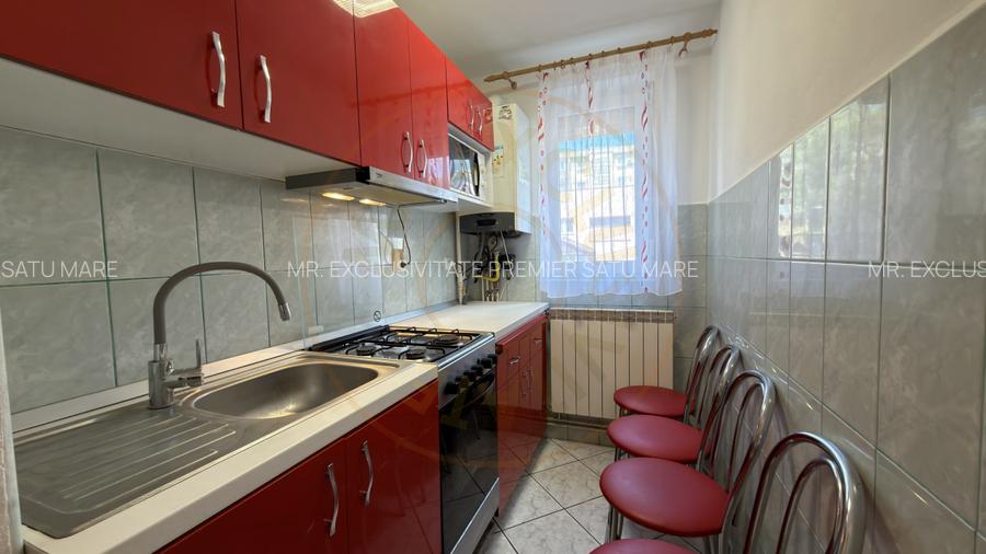 Apartament 2 camere decomandat Parter, Mobilat și utilat -Eliberării Nr.8- Carei - 6