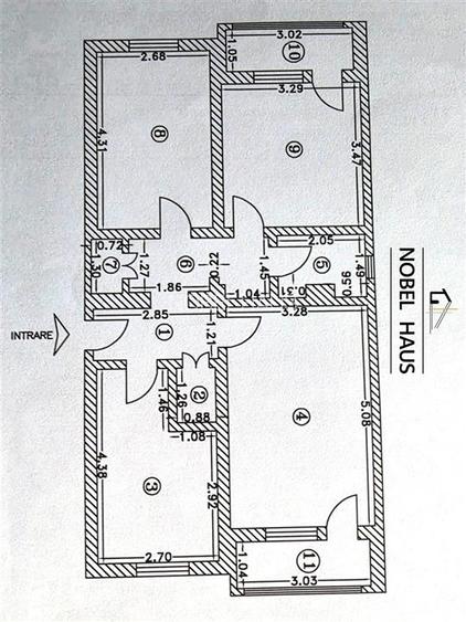 Apartament 3 camere, etajul 2, decomandat, zona Gradina, Barlad - 11