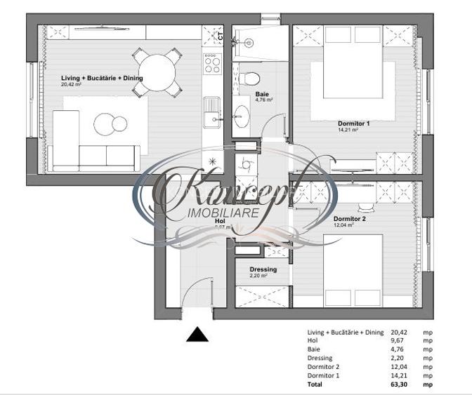 Apartament ultrafinisat la cheie in cartierul Marasti - 1