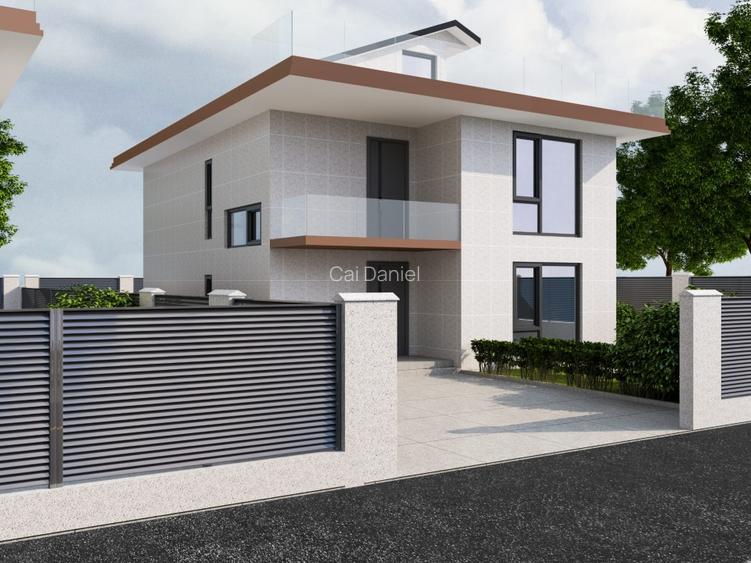 Casă modernă 6 camere cu terasă, curte proprie – Tunari, Ilfov - 2