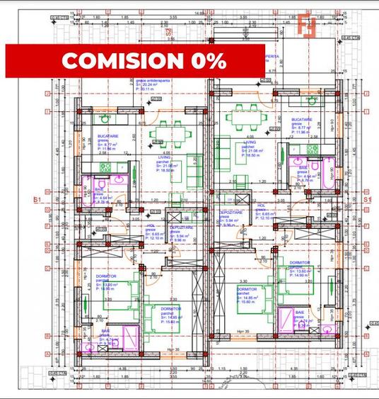 Duplex cu 3 camere si teren de 360 mp, zona Giarmata - 2