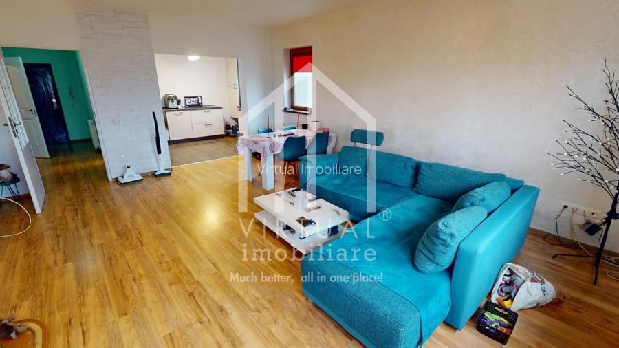 Apartament cu 3 camere, 87mp utili, terasa 11mp, etaj intermediar - 2