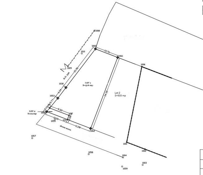 Teren de casa 526mp, utilitati pe teren, Bod , Brasov - 2