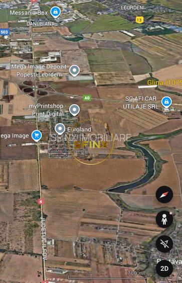 Teren intravilan Glina, Ilfov – 10750 mp, langa depozitele Megaimage, A0 - 5