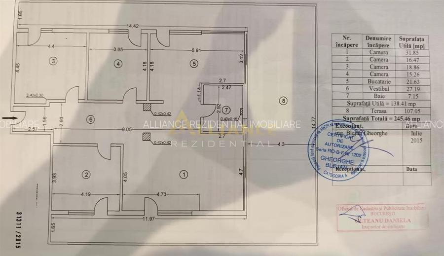 Apartament spectaculos cu terasă uriașă de 107 mp, lângă - 10