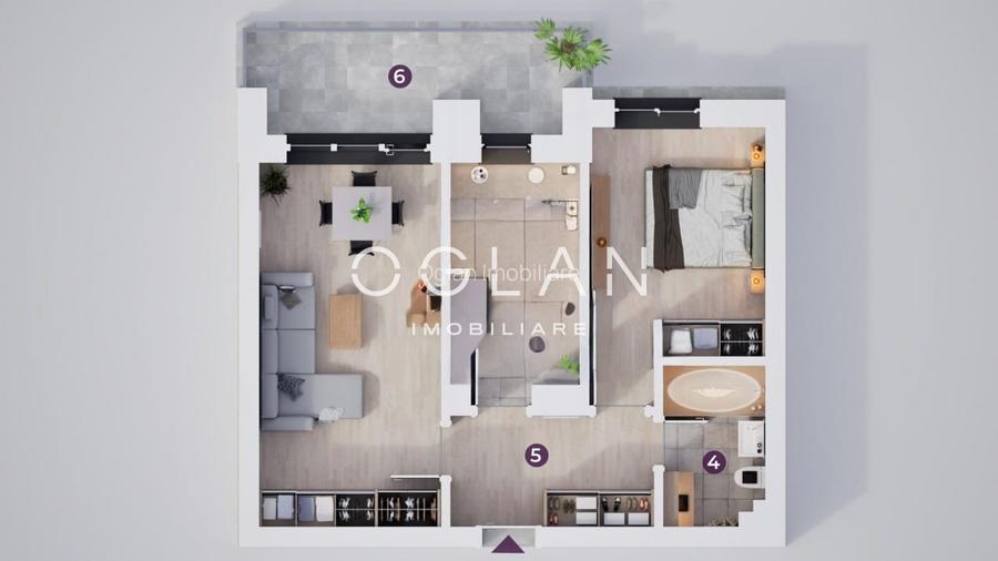 Apartament 2 camere, 0% comision – 51 mp + terasa - 5