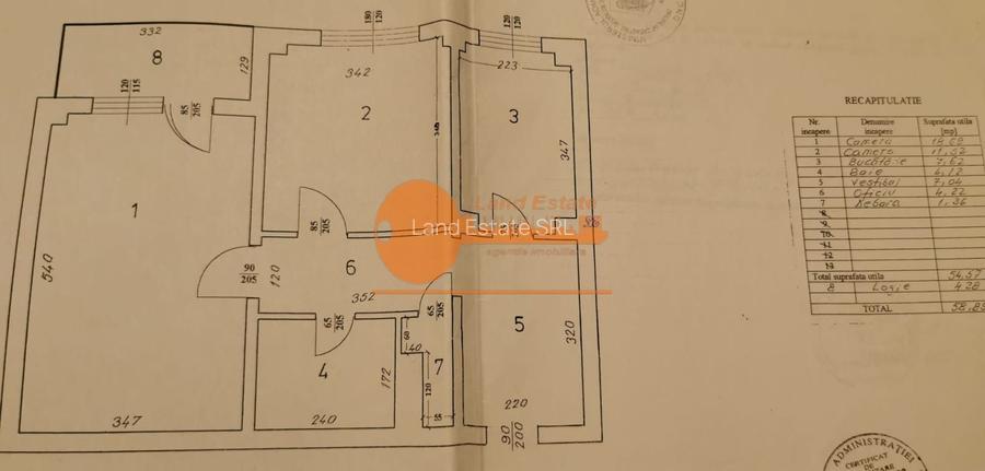 2 camere decomandat | 58,85 mp | lângă Metrou Lujerului - 1