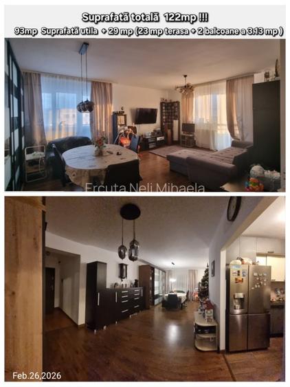 Proprietar, vând apartament cu 3 camere 93 mp +29mp (terasa si 2 balcoane)   - 2