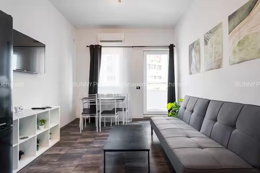 Unirii Metro/Calea Victoriei: 2 Rooms  55 m² Stylish Monochrome | AN541-11A-Et5 - 2