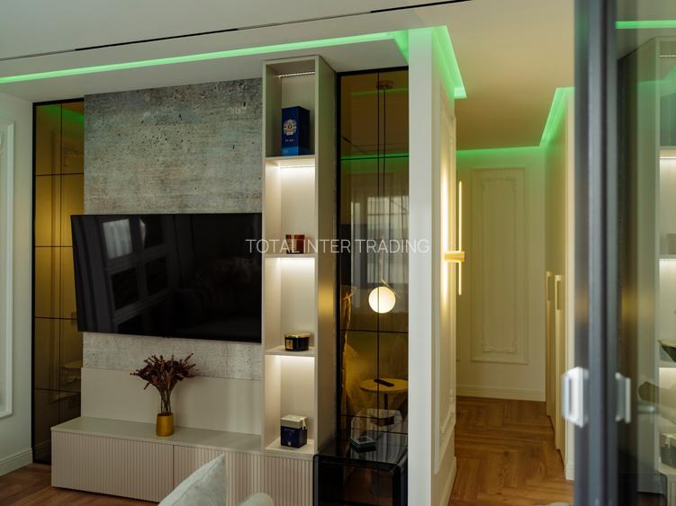 Decebal-3/4-renovata integral lux, mobilata + utilata modern, TV, 135000€ - 12