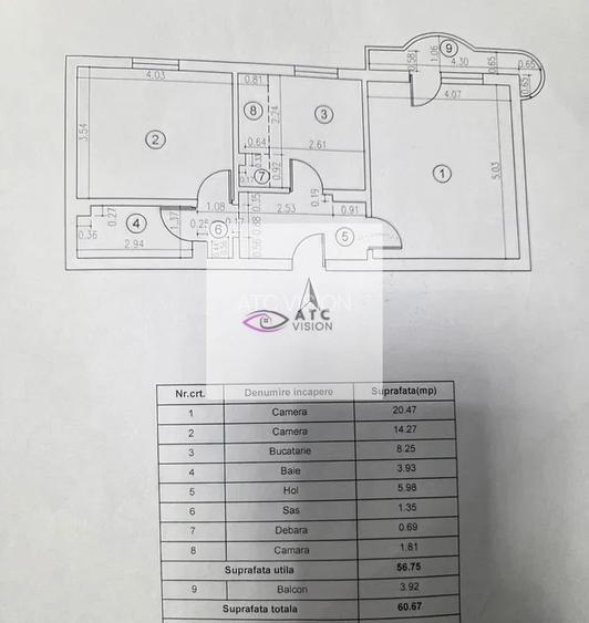 Apartament 2 camere - Calea 13 Septembrie - Prosper Plaza - Etaj 1 - 8
