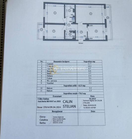 3 Camere 1981 |  Metrou 7 min | 70 mp decomandat GHIRLANDEI | MILITARI | - 15