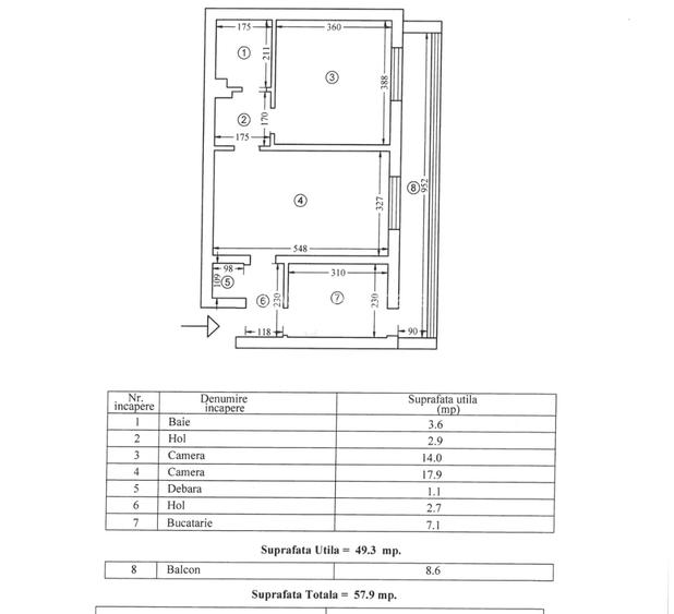 City Park Mall, 2 camere, 57 mp - 7
