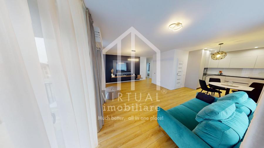 Apartament cu 3 camere, 83mp utili+balcoane, 2 bai, parcare, Selimbar