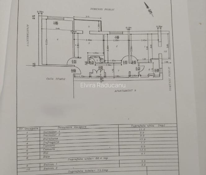 Proprietar/ De Vanzare/ Apartament 3 camere - 9