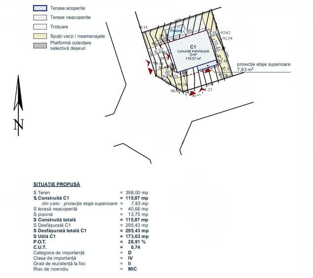Bucium - teren 398mp cu autorizatie constructie D+P+E, toate utilitatile - 1