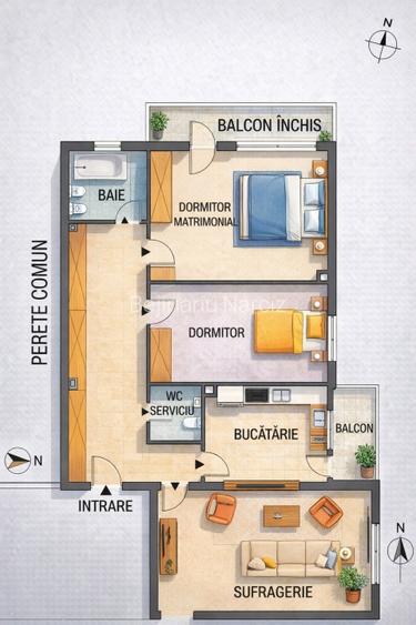 Vând apartament moștenit, 3 Camere Decomandate, Vedere spre Lac & Parc, Sebeș  - 4