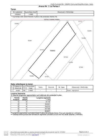 Teren intravilan in cartier Tocile comuna Sadu jud. Sibiu - 5