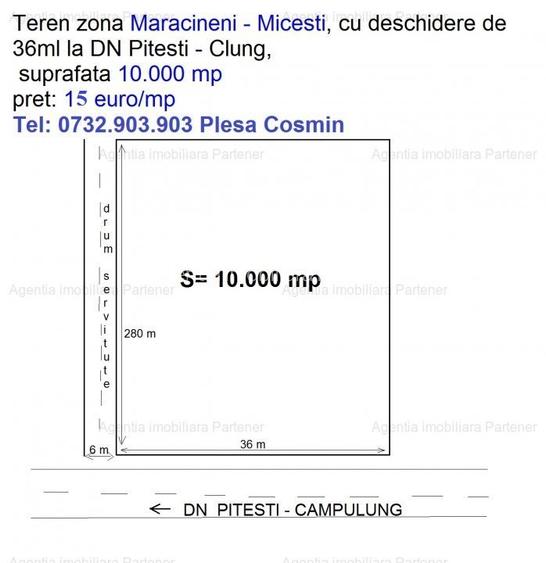 Teren Mioveni, diverse suprafete - 2