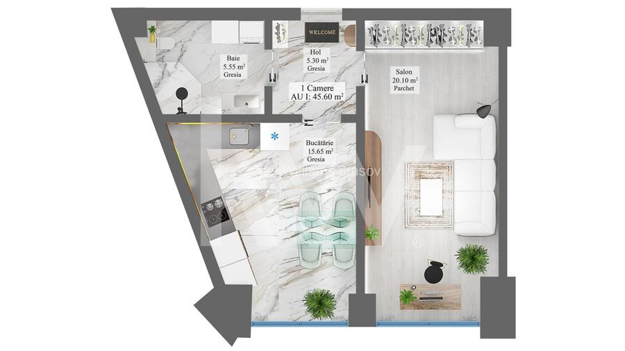 Carpathia Residence – Apartament 1 camera - 7