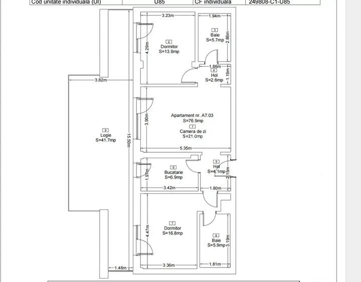 PENTHOUSE 3 camere TERASA 42 mp METROU Nicolae Telcu la 3 minute - 16