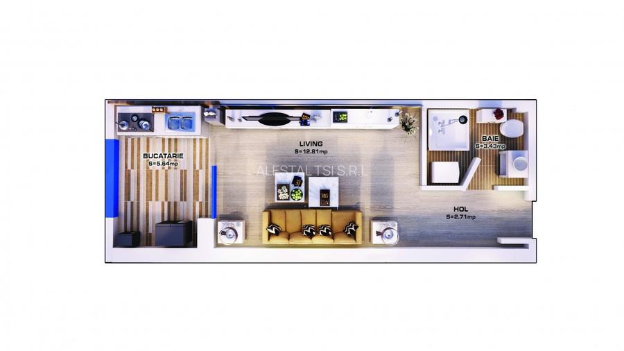 Garsoniera Palladium Residence - comision zero - 1