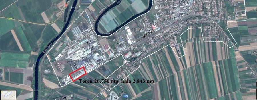 Mures Ludus Vand teren 26.750mp si hala 2.843mp - 4