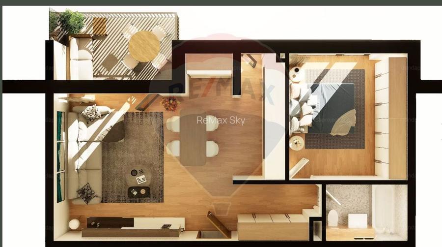 Apartament 2 camere, Între Lacuri - 4