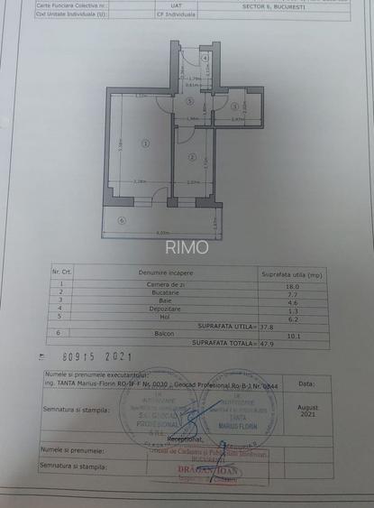 Garsonieră spațioasă–Moghioroș Park Residence | Bloc 2022 | Etaj 8/11 - 8