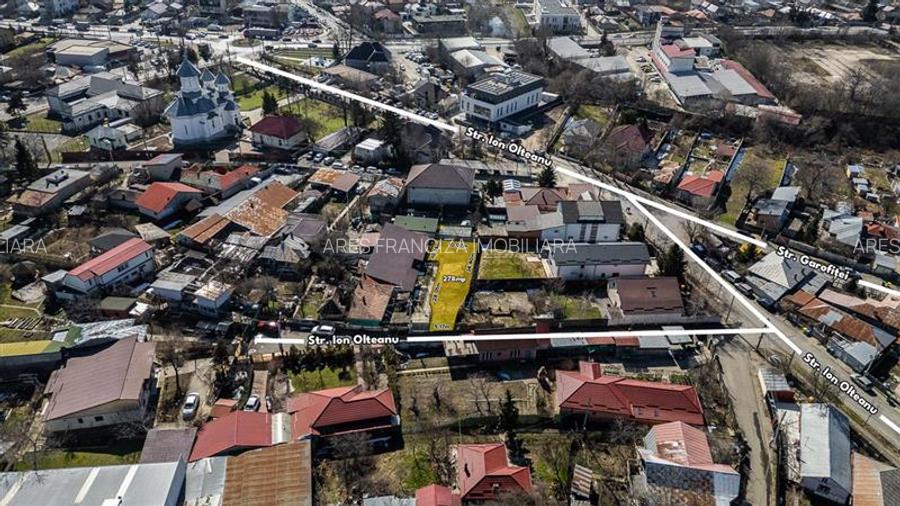 CHITILA,TEREN INTRAVILAN 278 MP,CASA DEMOLABILA,UTILITATI,ASFALT - 4