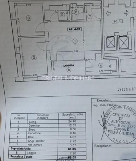 Apartament 3 camere lux de inchiriat, parcare, etaj 1, Calea Calarasilor - 12