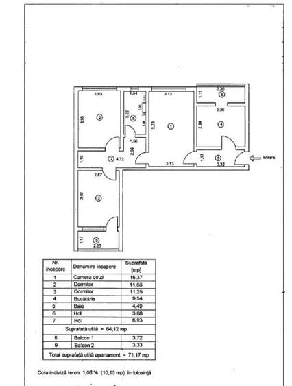 Ap 3 cam conf 1 Viziru 1 70 mp etaj 2 - 11