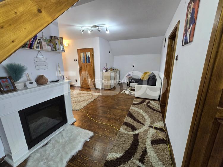 Casa mobilata de vanzare 150 mpu teren 450 mp garaj Piata Cluj Sibiu - 15