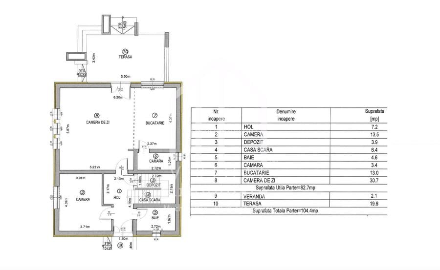 Casa individuala cu 5 camere, 163mp utili+pod 45mp, teren 498mp, Daia - 1