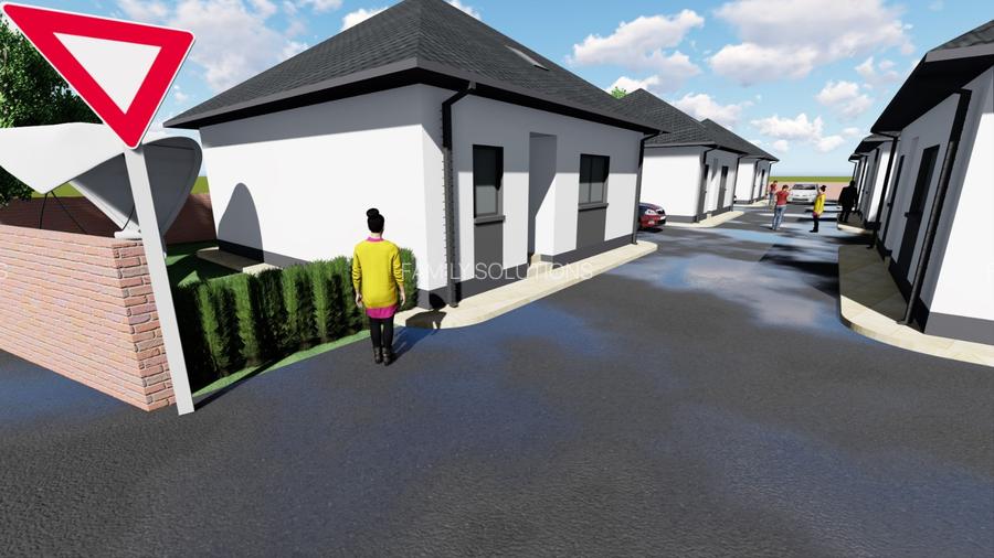 Casa  pe parter 3 cam+Pod.Teren 210mp. - 25