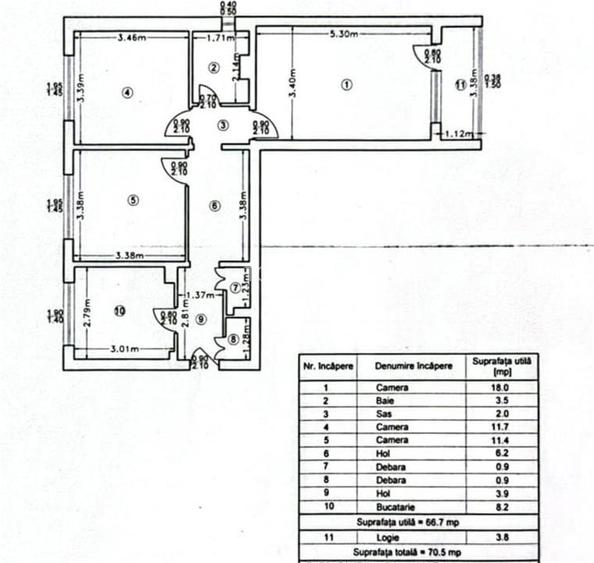 Apartament 3 camere Decomandat - Alexandru cel Bun - 2