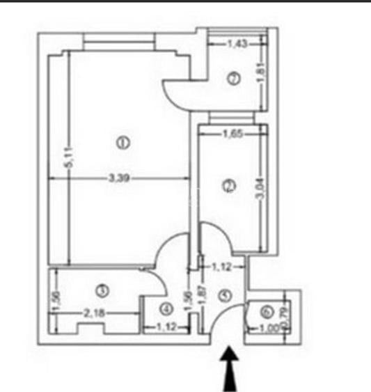 Garsoniera Iancului,Metrou,POSTA Iancului,BLOC MIXT STRADAL Decomandata,et.5/10 - 5