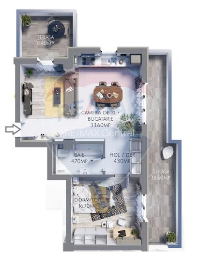 închiriere apartament Brasov Avangarden Bartolomeu, cu loc de parcare - 4