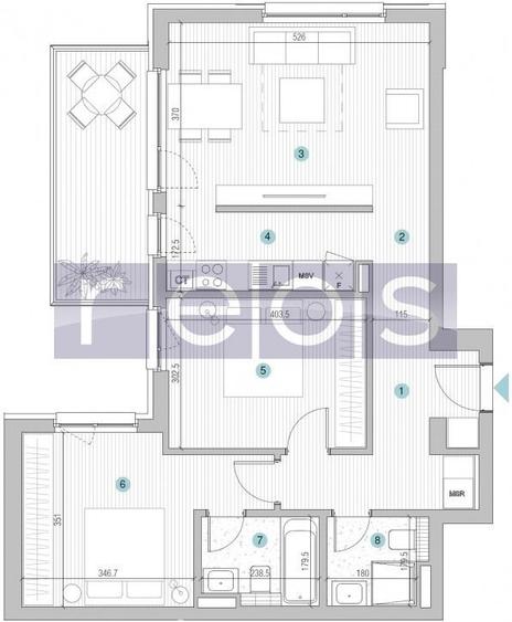 VANZARE APARTAMENT 3 CAMERE | STRAULESTI | 67MP | TERASA | COMPLEX NOU - 19