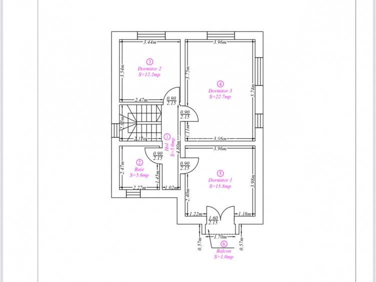 Casa individuala - P+1, cu garaj si teren de 589 mp - Sacalaz - fara comision - 2