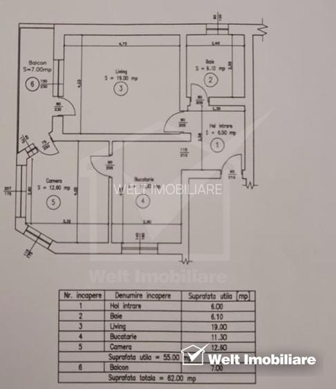 Apartament cu doua camere, Baciu - 10