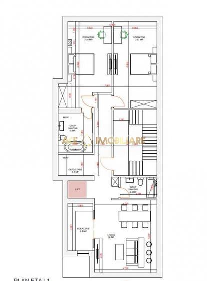 3 Camere de inchiriat | Baneasa | GreenLake | 125 mp | lift interior - 7