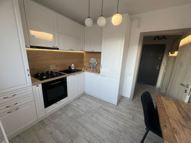 Garsonieră mobilată și utilată, cu terasă,Biruinței, la 5-6 min metrou Berceni - 7