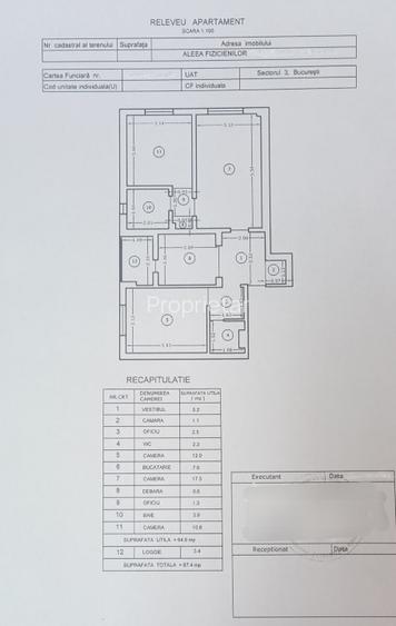 Particular, vând  apart. 3 camere cu CENTRALA de APARTAMENT, Camil Ressu - 11