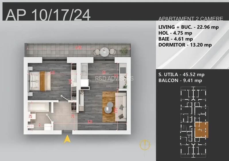 Apartament 2 camere decomandat Theodor Pallady de CRACIUN. - 5