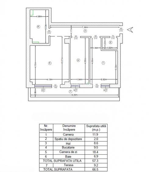 COMISION 0%! INTABULAT! 2 CAMERE+ TERASA CU VEDERE PANORAMICA  - 12